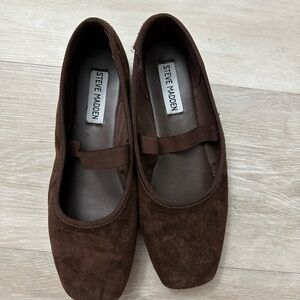 Steve Madden Women's Chocolate Suede Mary Jane’s